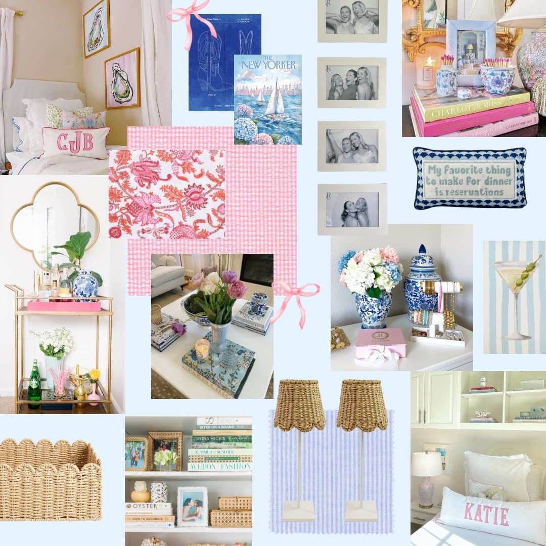 Senior year bedroom inspo 💗🪻🎀🫐🍸👒 

sorority bedroom decor, senior year bedroom ideas, preppy dorm room decor, blue and pink room aesthetic, ginger jar home decor, coastal grandmother style, chinoiserie chic bedroom, preppy chic home styling, wicker and rattan decor, feminine apartment inspiration, pink and blue bedroom decor, coastal preppy bedroom, monogram pillows, grandmillennial decor ideas, girly home office inspiration, sorority house room makeover, vintage meets modern bedroom, preppy coffee table styling, colorful bookshelf styling, small space decorating ideas

#LTKFindsUnder100 #LTKHome #LTKFindsUnder50