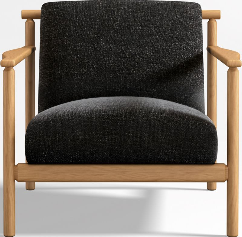 Ojai Upholstered Wood Frame Accent Chair + Reviews | Crate & Barrel | Crate & Barrel