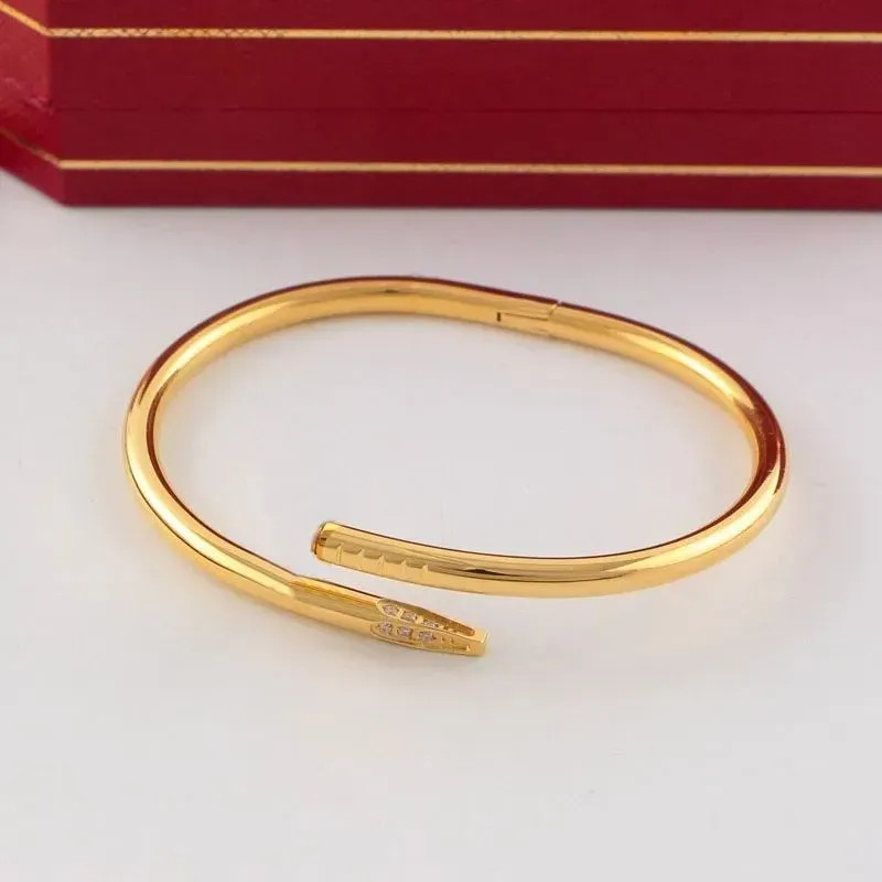 Womens gold bracelet Diamond screw bracelet Non-allergic Luxury High quality Mens Ladies Titanium... | DHGate