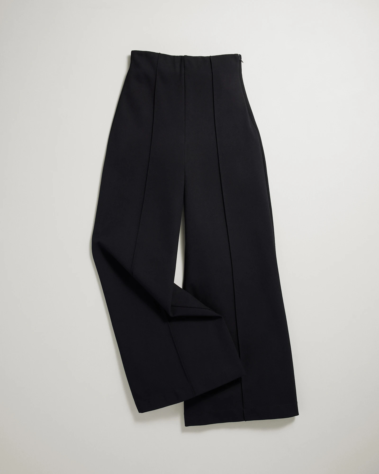 Quince | Women's Ultra-Stretch Ponte Flare Leg Pants in Black, Size Small, Rayon | Quince