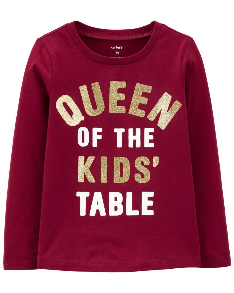 Queen Of The Kids' Table Jersey Tee | Carter's