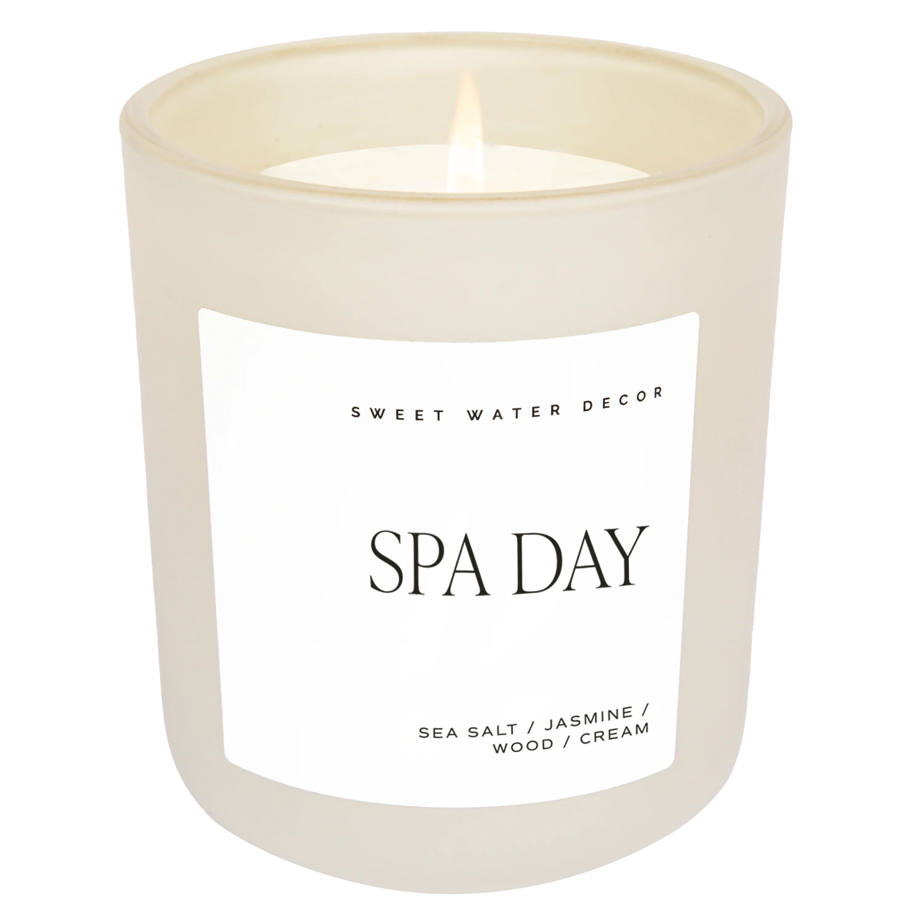 Spa Day Soy Candle - Tan Matte Jar - 15 oz | Sweet Water Decor, LLC