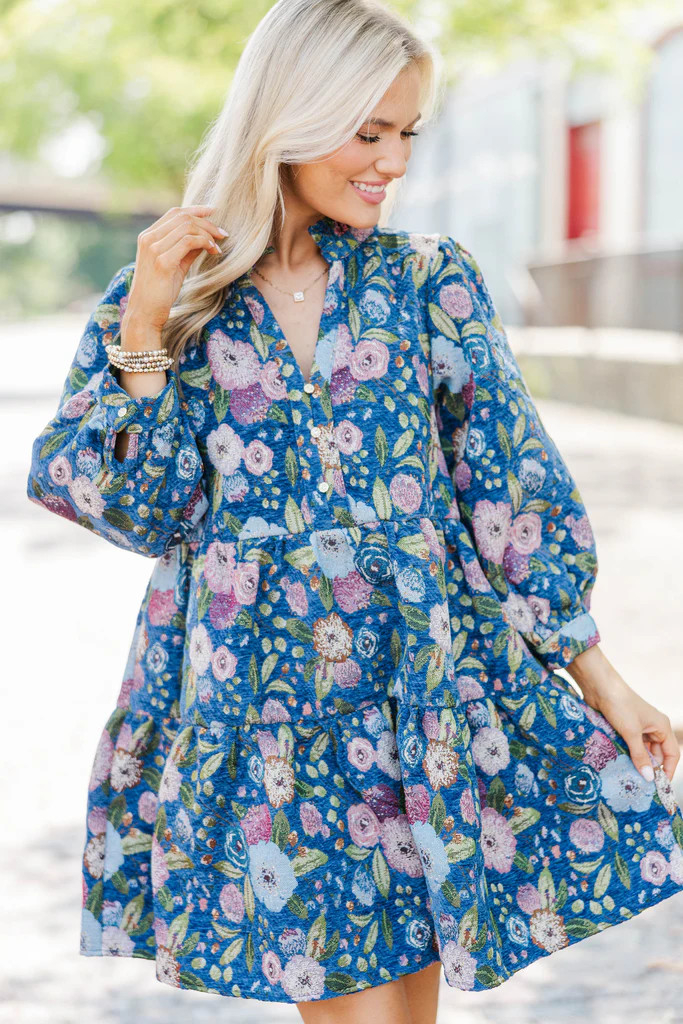 Sweet Little Things Navy Ditsy Floral Dress | The Mint Julep Boutique