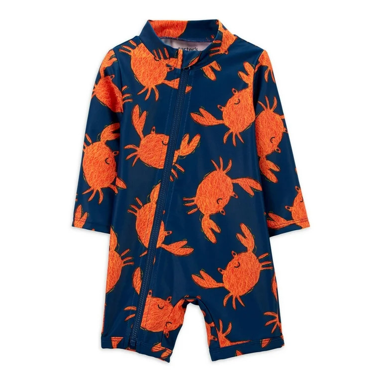 Carter's Child of Mine Baby and Toddler Rash Guard Swimsuit, Sizes 0/3-18M | Walmart (US)