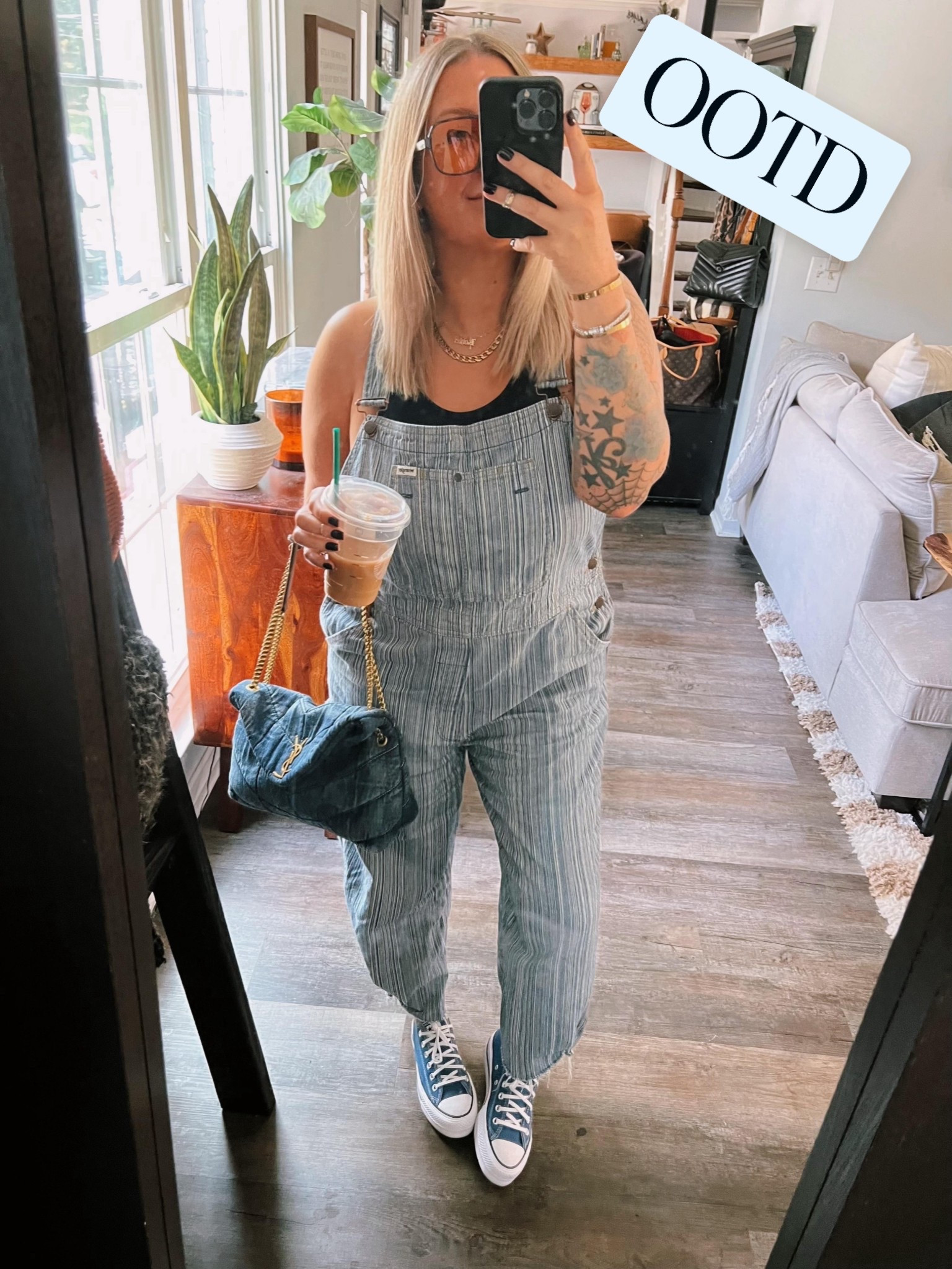 If you know me at all you know my obsession with overalls 😌 sorry not sorry.

Large in overalls
M/L in brami 
Shoes true size 

#LTKSeasonal #LTKMidsize #LTKSaleAlert