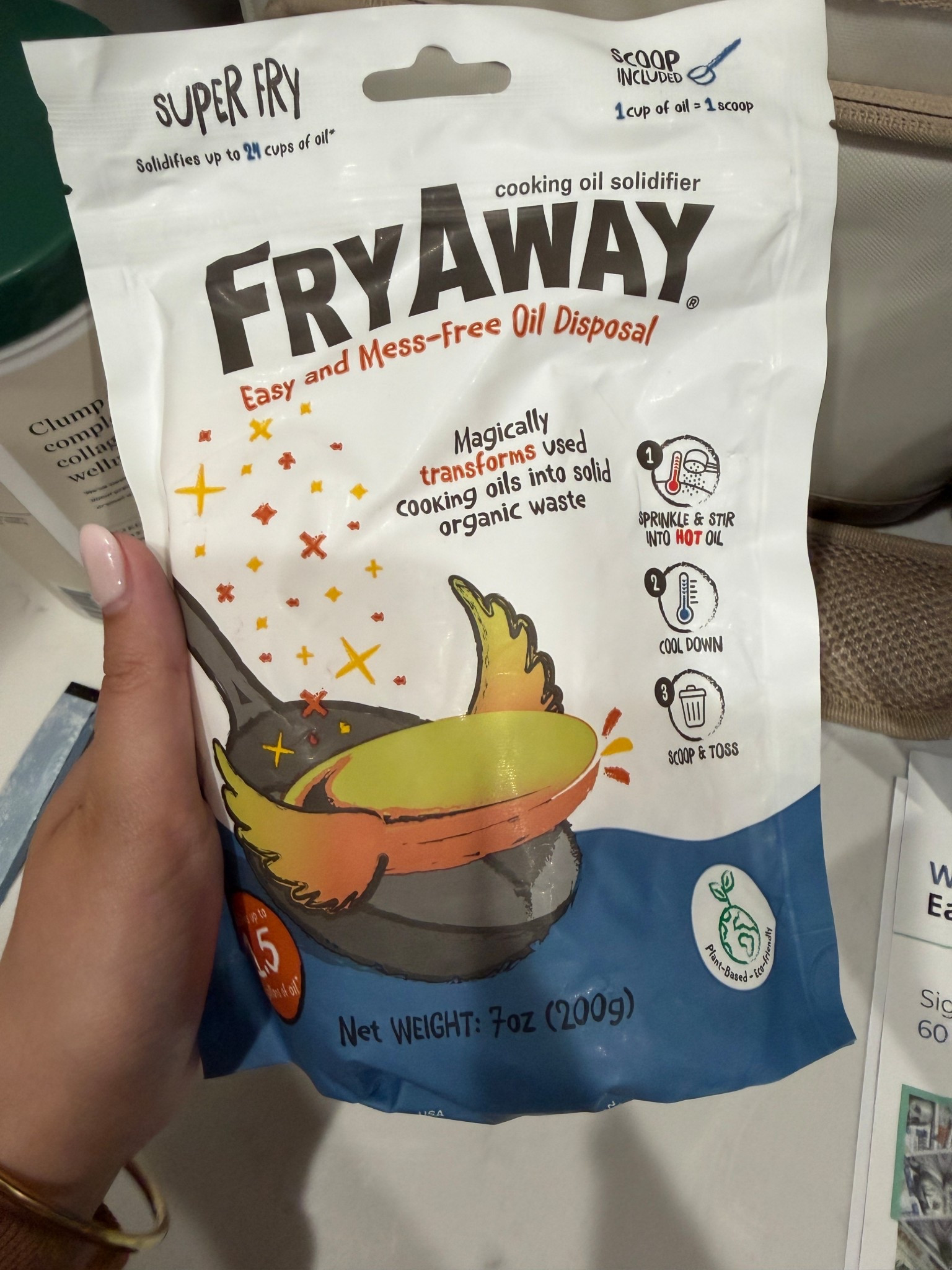 Whether you’re making fried chicken, bacon, or any other food in oil you need this! Takes your oil and grease and solidifies it so you can throw it in the trash! 

#LTKSeasonal #LTKHome #LTKfoodie