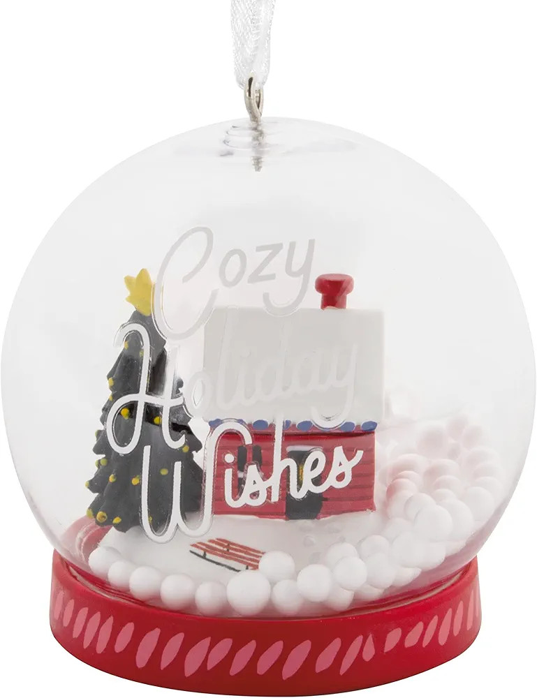 Hallmark Cozy Holiday Wishes Snow Globe Christmas Ornament | Amazon (US)