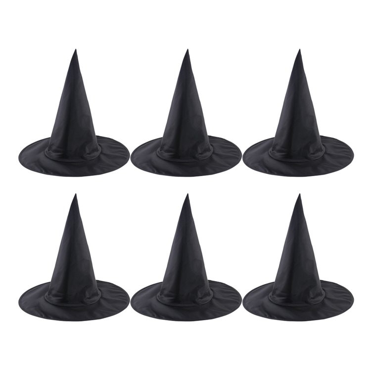TINKSKY 6pcs Halloween Wizard Hat Oxford Cloth Witch Hat Halloween Dress-up Cosplay Costume Acces... | Walmart (US)