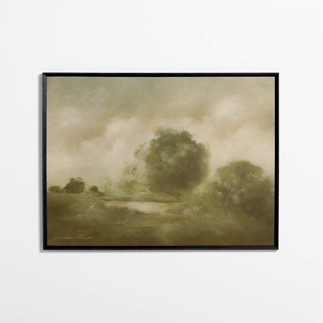 "Peace Like a River No. 3" by Hannah Winters 48"x36" Framed Wall Art Print | Crate & Barrel | Crate & Barrel