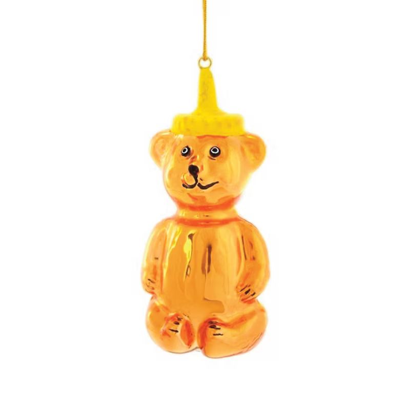 Honey Bear Christmas Ornament Glass Tree Decoration | Etsy | Etsy (US)