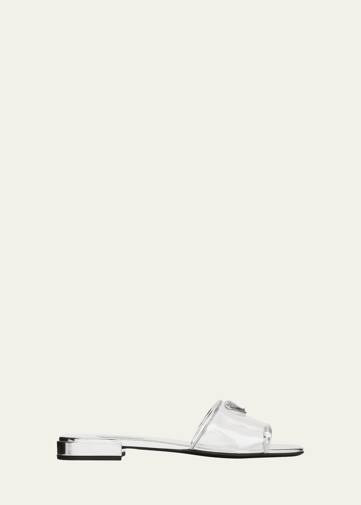 Prada Ciabatte Clear Flat Sandals | Bergdorf Goodman