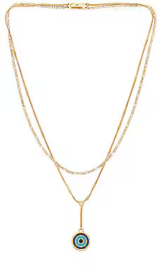 Jenny Bird Evil Eye Layered Necklace in Gold from Revolve.com | Revolve Clothing (Global)