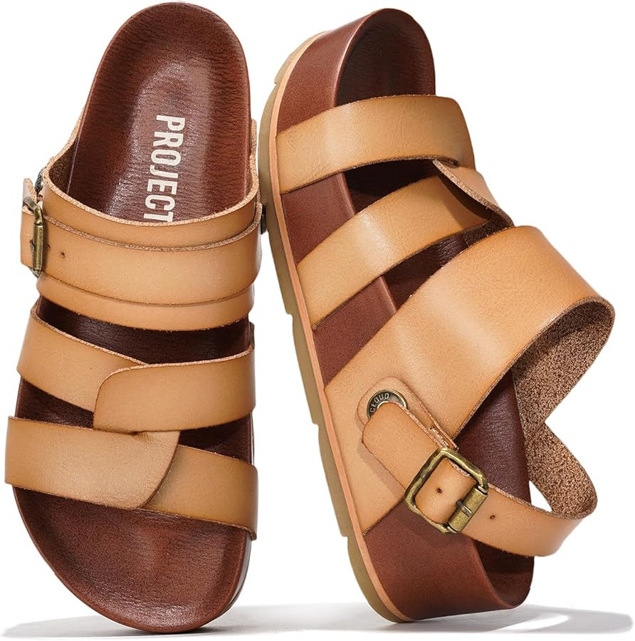 Project Cloud Platform Sandals Women – Strappy Wedges with Comfortable Plush & Soft Insole – ... | Amazon (US)