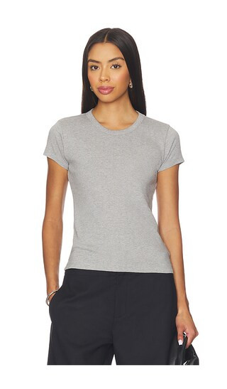 EAVES Lene Baby Tee in Grey. - size S | Revolve Clothing (Global)