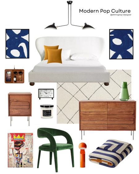 I’ve been designing a lot
of fun themed bedrooms lately. This is an elevated take on MODERN POP CULTURE, it feels retro chic, doesn’t it? 🤗✨ the bed is a beautiful boucle, adore the bed and all the other supporting cast members knock it out the park as well. 🥰 time to spruce up all the bedrooms for hosting season, follow along for more to come.

#LTKSeasonal #LTKhome #LTKstyletip