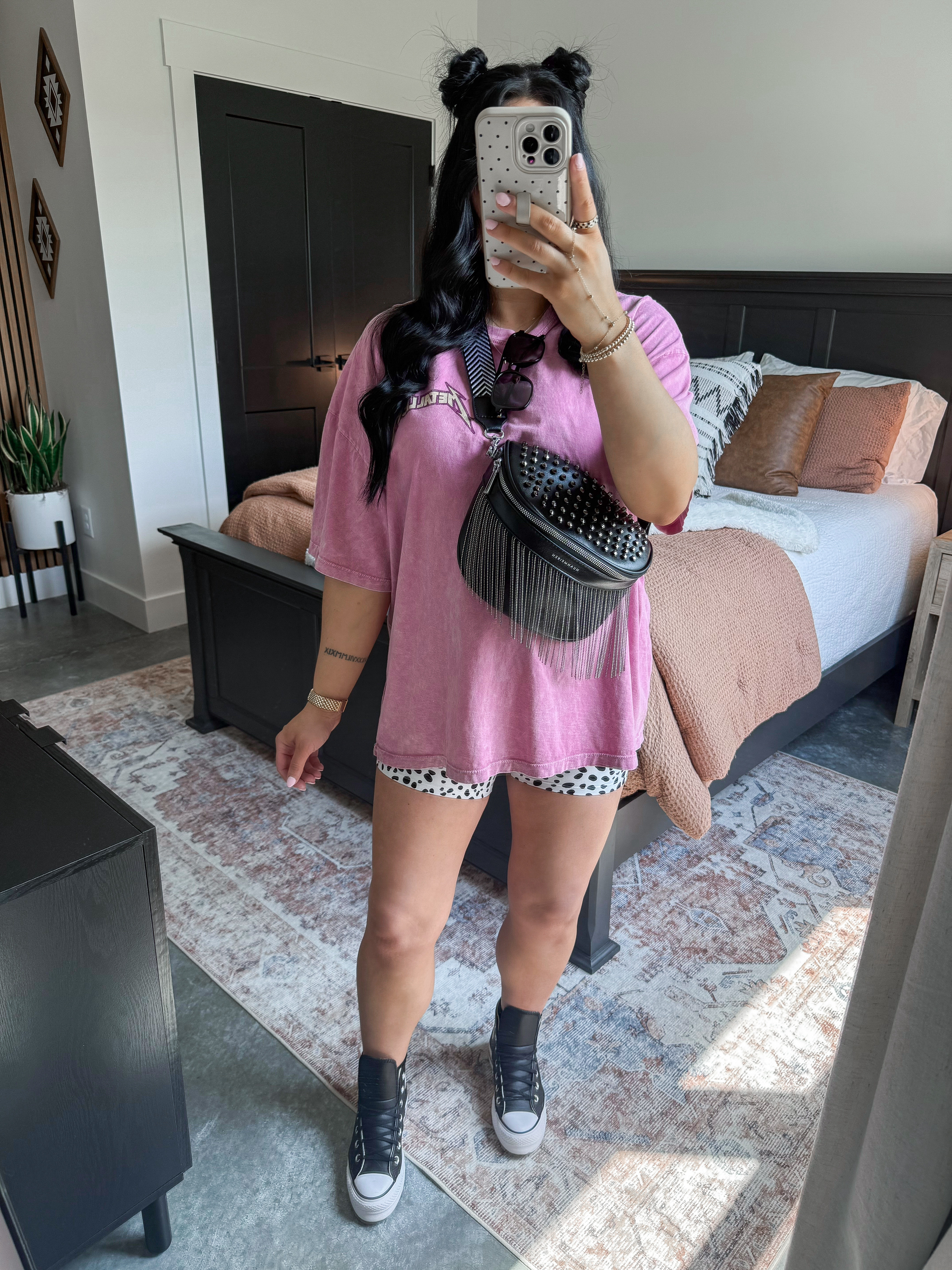 Easy Summer Outfit 💕

Band Tee - one size
Biker Shorts - medium

Oversized tees and patterned biker shorts are the perfect summer uniform! Non maternity, but still was very bump friendly for me! 👏🏼 

 #LTKootd #LTKSeasonal #LTKBump
