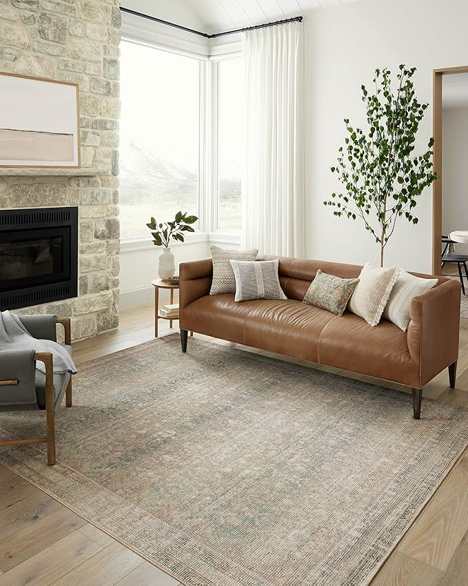 Loloi Angela Rose x Aubrey Jade/Natural 2'-0" x 5'-0" Accent Rug | Amazon (US)