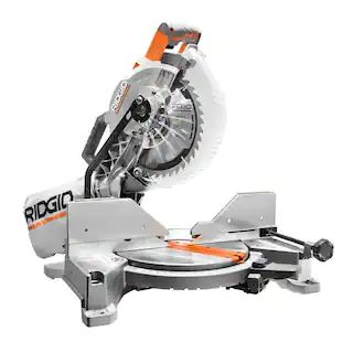 15 Amp 10 in. Corded Dual Bevel Miter Saw with LED Cut Line Indicator | The Home Depot