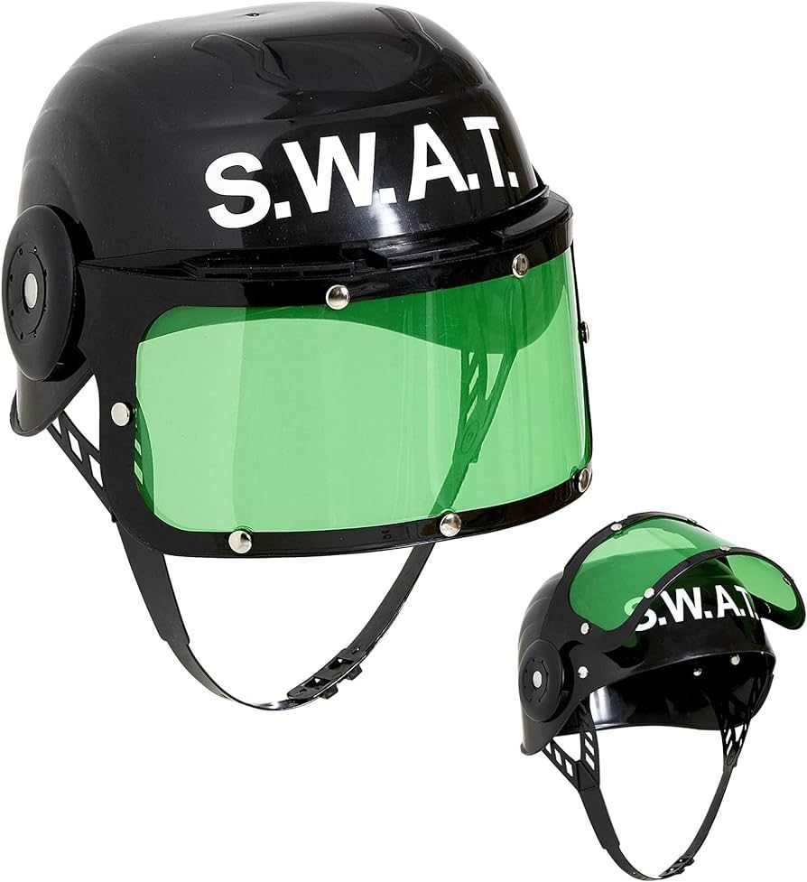 Dress Up America SWAT Helmet for Kids – Police S.W.A.T. Helmet – SWAT Gear Costume Accessory ... | Amazon (US)