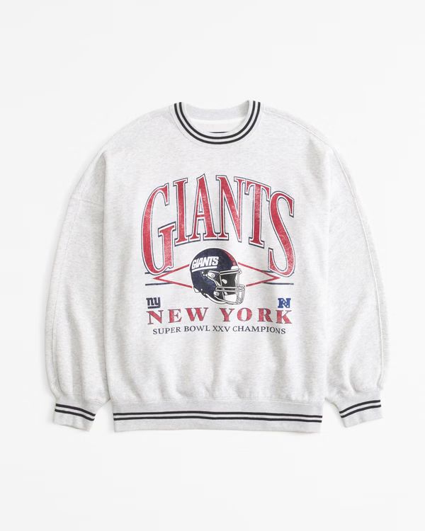 New York Giants Graphic Oversized Sunday Crew | Abercrombie & Fitch (US)