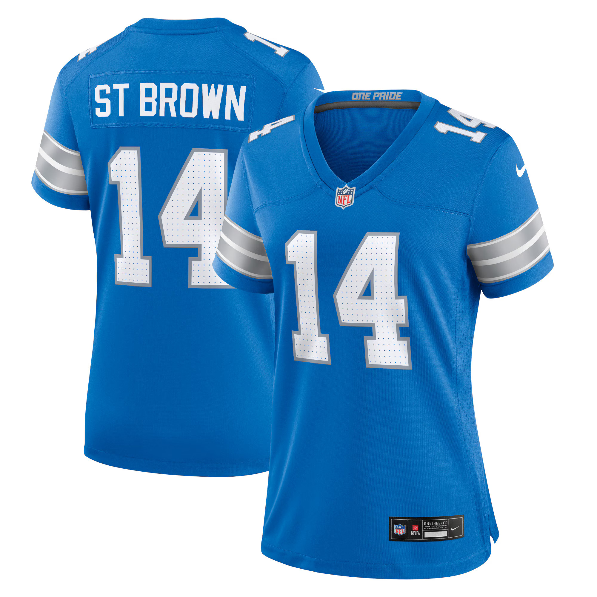 Women's Detroit Lions Amon-Ra St. Brown Nike Blue Team Game Jersey | NFL Shop