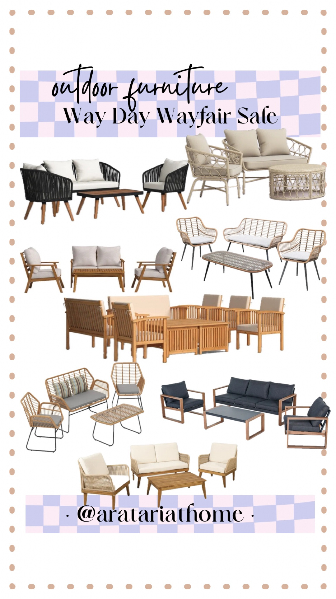Outdoor furniture sale for way day on Wayfair!



#LTKsalealert #LTKSeasonal #LTKhome