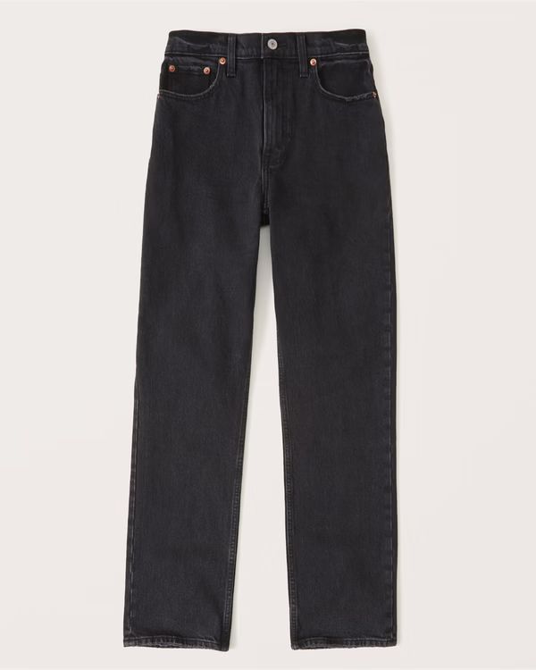 Women's 90s Ultra High Rise Straight Jeans | Women's New Arrivals | Abercrombie.com | Abercrombie & Fitch (US)