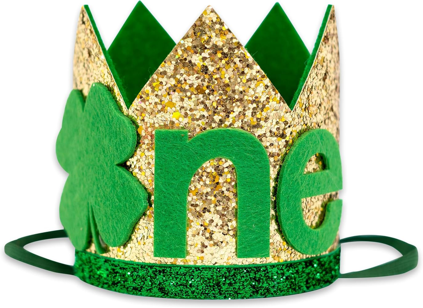 St. Patrick's Day First Birthday Crown - Lucky One 1st Birthday Party Decorations,Four Leaf Clove... | Amazon (US)