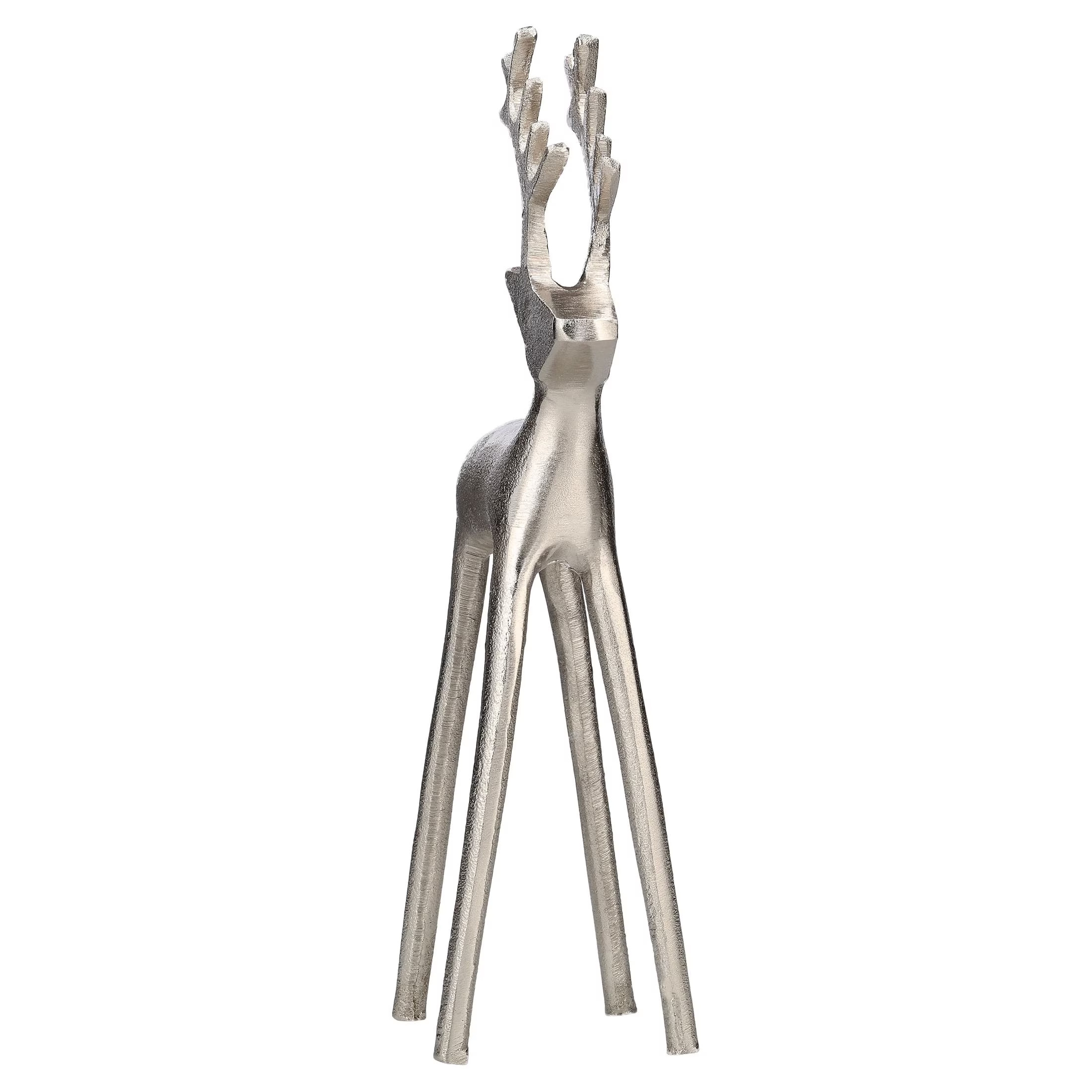Metal Standing Deer Christmas Decoration, Pewter, 12.5", by Holiday Time | Walmart (US)