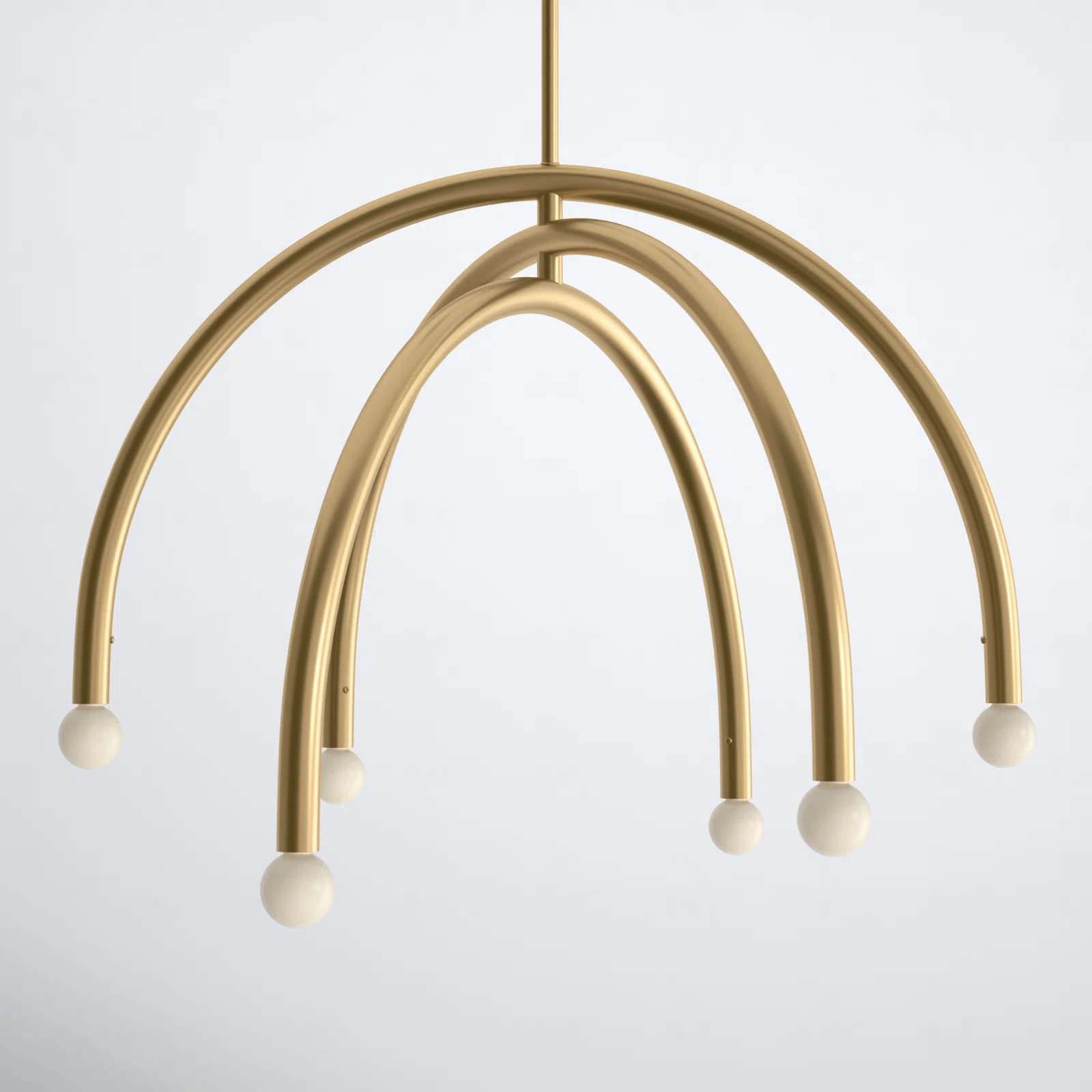 Yula 6-Light Chandelier in Natural Brass | Wayfair North America