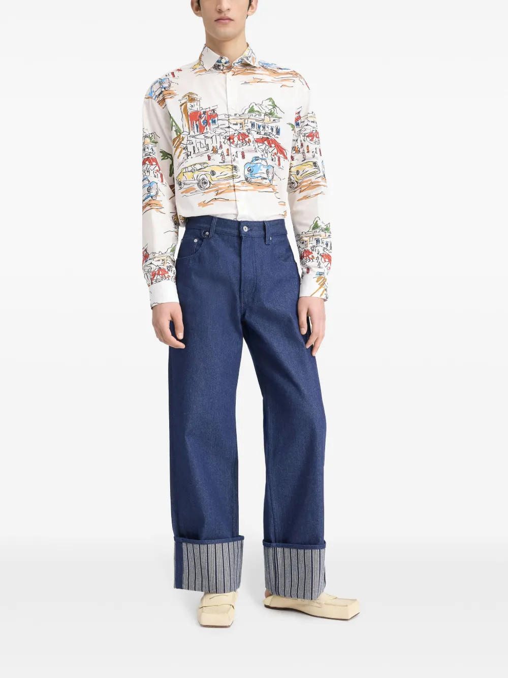 Le De-Nîmes Large jeans | Farfetch Global
