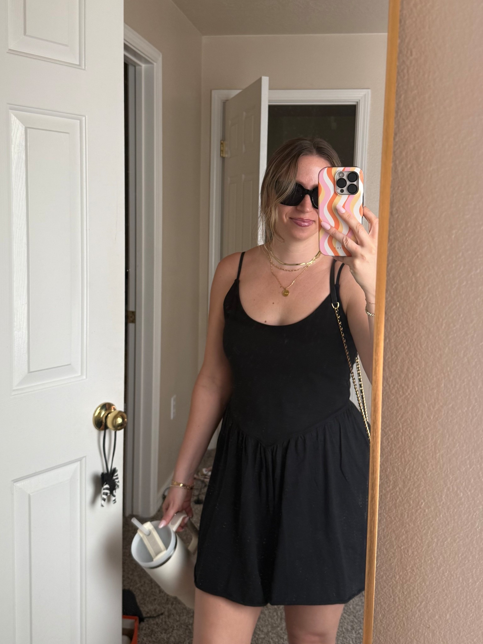 easy flowy romper- has pockets and adjustable straps. 

I’m wearing a medium but a small might have been better  

#LTKSaleAlert #LTKFindsUnder50