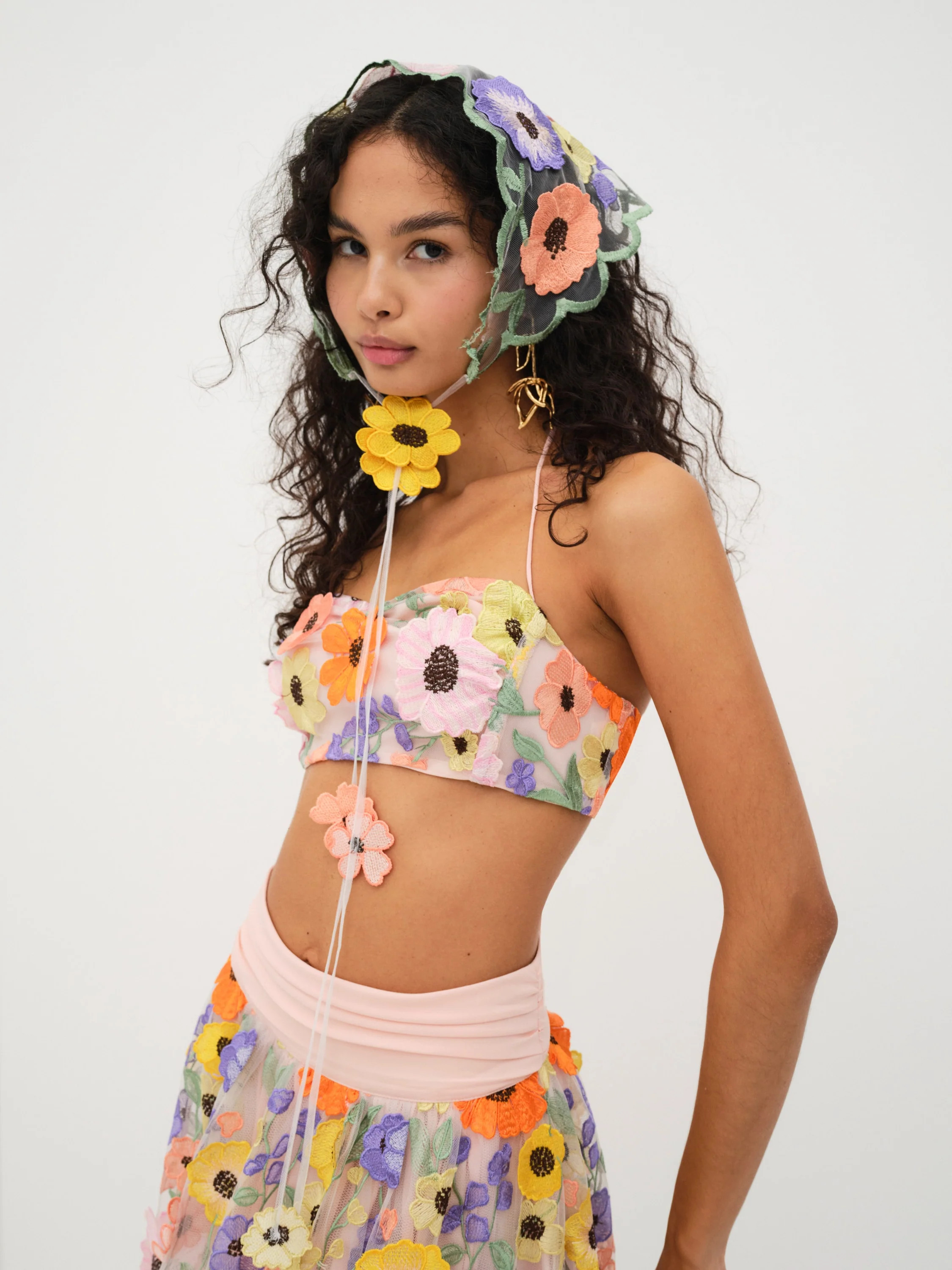 Piccola Crop Top — Multi | For Love & Lemons