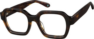 Zenni Square Glasses Tortoiseshell Plastic Full Rim Frame | Zenni Optical (US & CA)