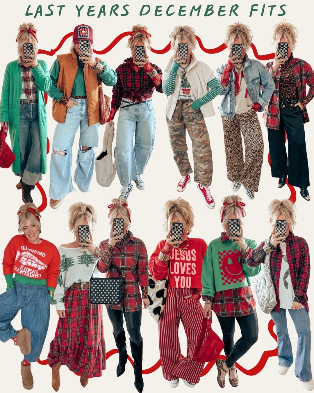 Here’s some of my December fits from last year for some outfit inspo! Linking what I can  

#LTKOver40 #LTKHoliday #LTKSeasonal