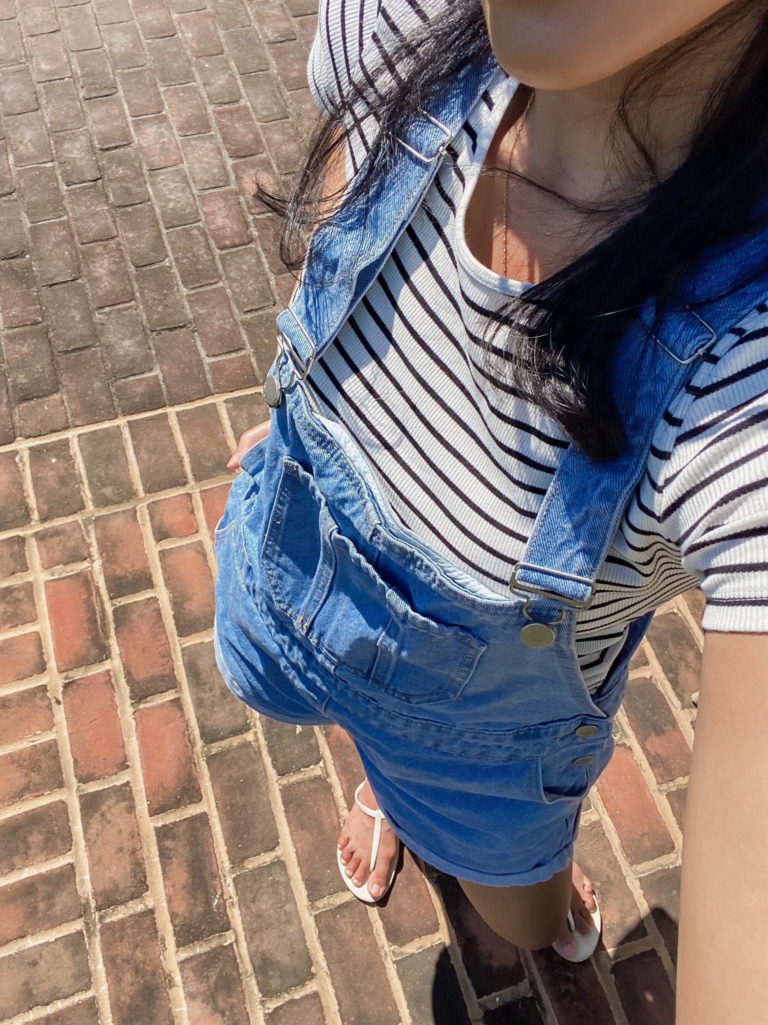 Summer Casual Outfit Ideas

Denim overall / striped t shirt / white flip flops / ootd / casual outfit / mom outfit / summer outfit 

#LTKfindsunder50 #LTKover40 #LTKstyletip