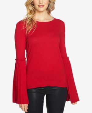 CeCe Pleated Bell-Sleeve Sweater | Macys (US)