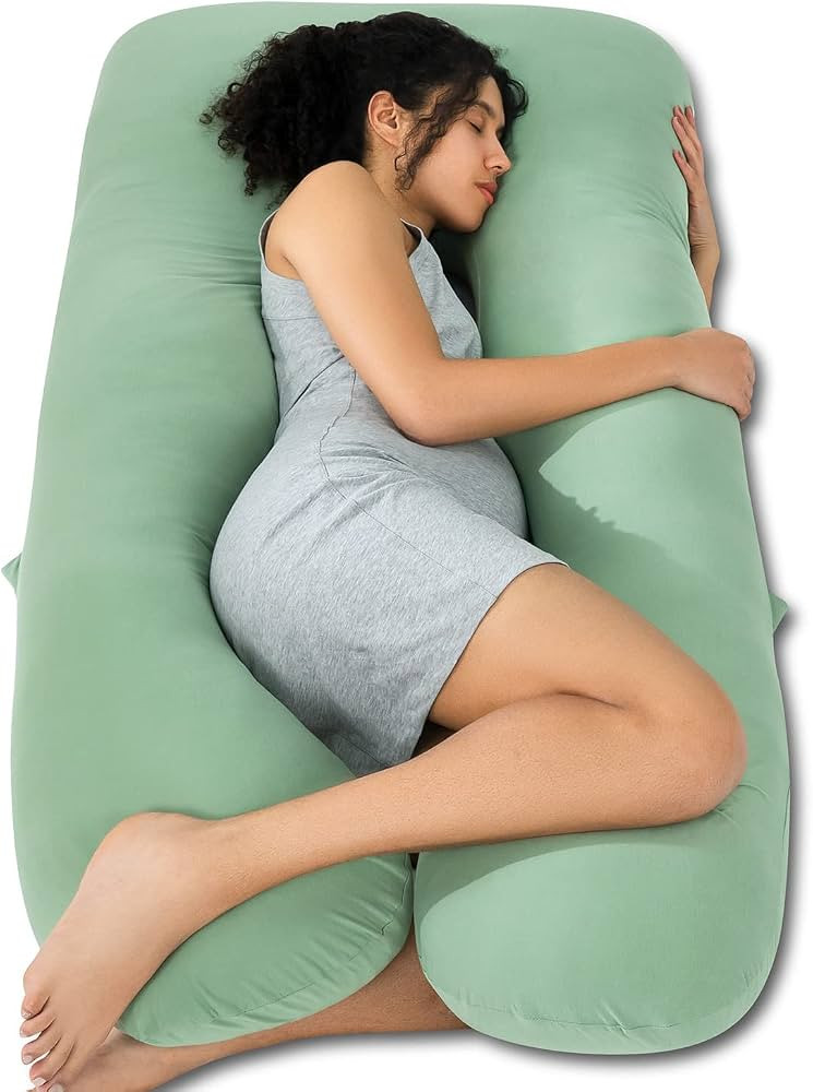 QUEEN ROSE Cooling Pregnancy Pillows, U Shaped Full Body Maternity Pillow for Pregnant Support, R... | Amazon (US)