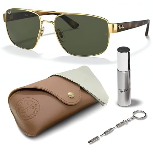 Ray-Ban RB3663 Square-Round Shaped Sunglasses for Men & Women with Official RAYBAN Eyewear Kit | Amazon (US)