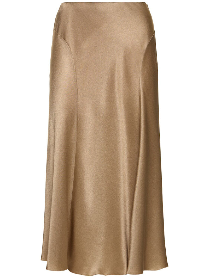 Satin midi skirt | Luisaviaroma