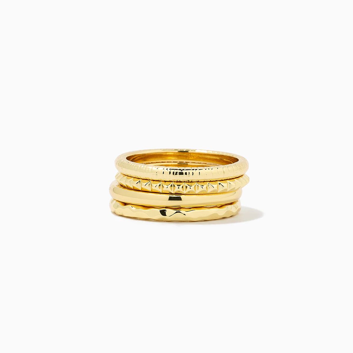 Textured Ring Stack (Set of 4) | Uncommon James