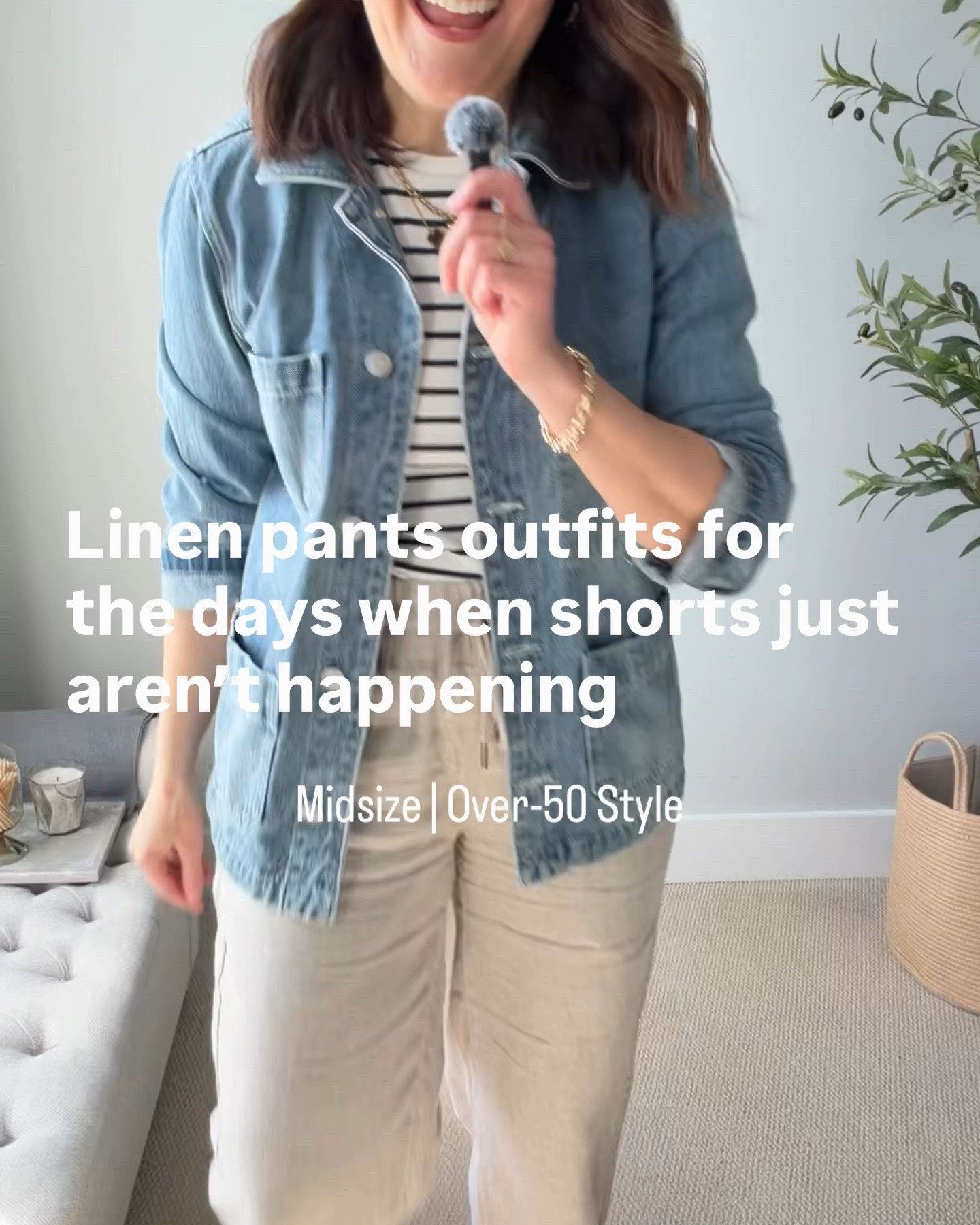 I have a complicated relationship with shorts, and based on a recent Story survey, so do many of you.

When I asked what you’re wearing instead, more than half said linen or light wide leg pants (53%).

And I get it.

They’re light, breathable, and easy, but still feel pulled together enough for real life.

If shorts aren’t your first choice, these linen pants outfits are a really good place to start.

Fit note: these wide leg linen pants in color “flax” from @onequince fit true to size and come in three inseams (26”, 28”, and 30”). I’m wearing the 28” in size medium. New customers can get 10% off their first purchase with code INFG-26BESOYOUMIDLIFE10. They’re under $45.

📏For reference, I’m midsized, 5’6”, slightly short-waisted, 36-B bust, and wear a small or medium top with size 10 jeans.

#LTKSeasonal #LTKOver40 #LTKMidsize