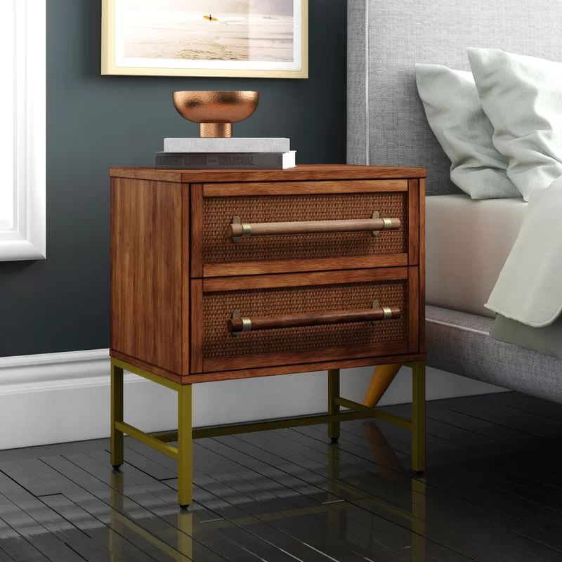 Sophia 2 Drawer Nightstand | Wayfair North America