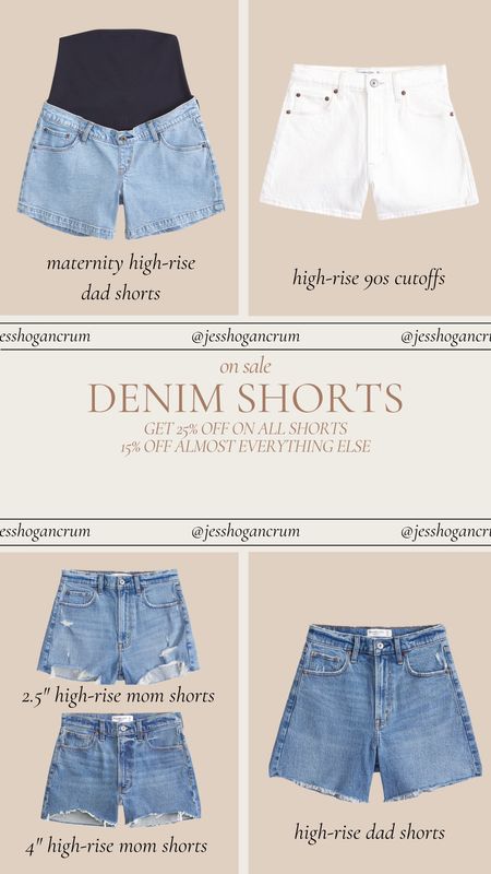 All shorts at Abercrombie are 25% off right now, and almost everything else is 15% off! 

Take an additional 15% off shorts with code: AFSHORTS.

I rounded up some of my favorite Abercrombie shorts. I definitely recommended going up one size in most styles. I sized up to a 26 in most so it’s not too tight around my legs! for the maternity shorts, get your true size!!

Abercrombie sale, denim on sale, summer style, summer shorts, denim shorts, most loved, trending fashion, dad shorts, #LTKstyletip #LTKsalealert

#LTKSeasonal