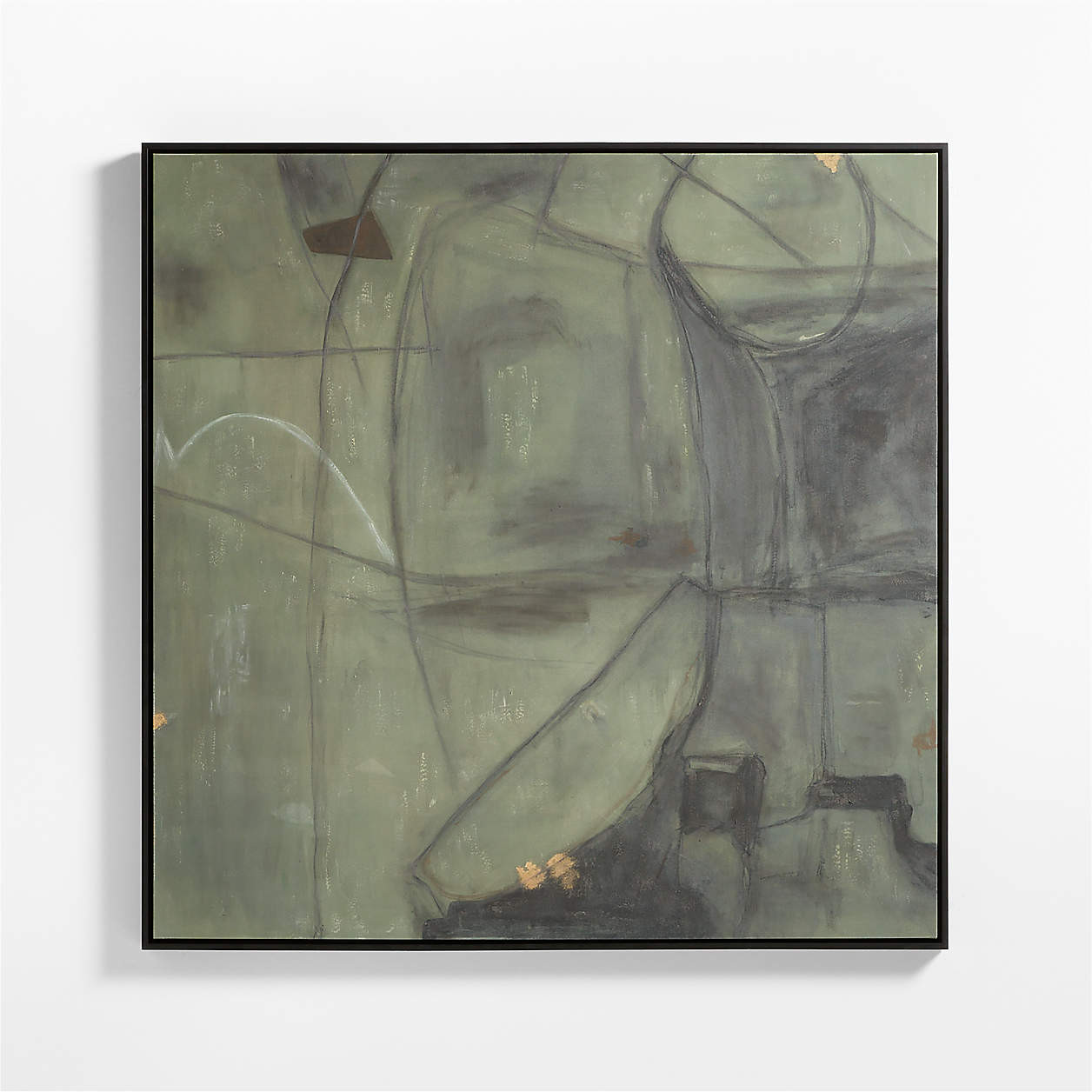 "Trust the Process" by Huda Hashim 55.5"x55.5" Framed Wall Art Print | Crate & Barrel | Crate & Barrel