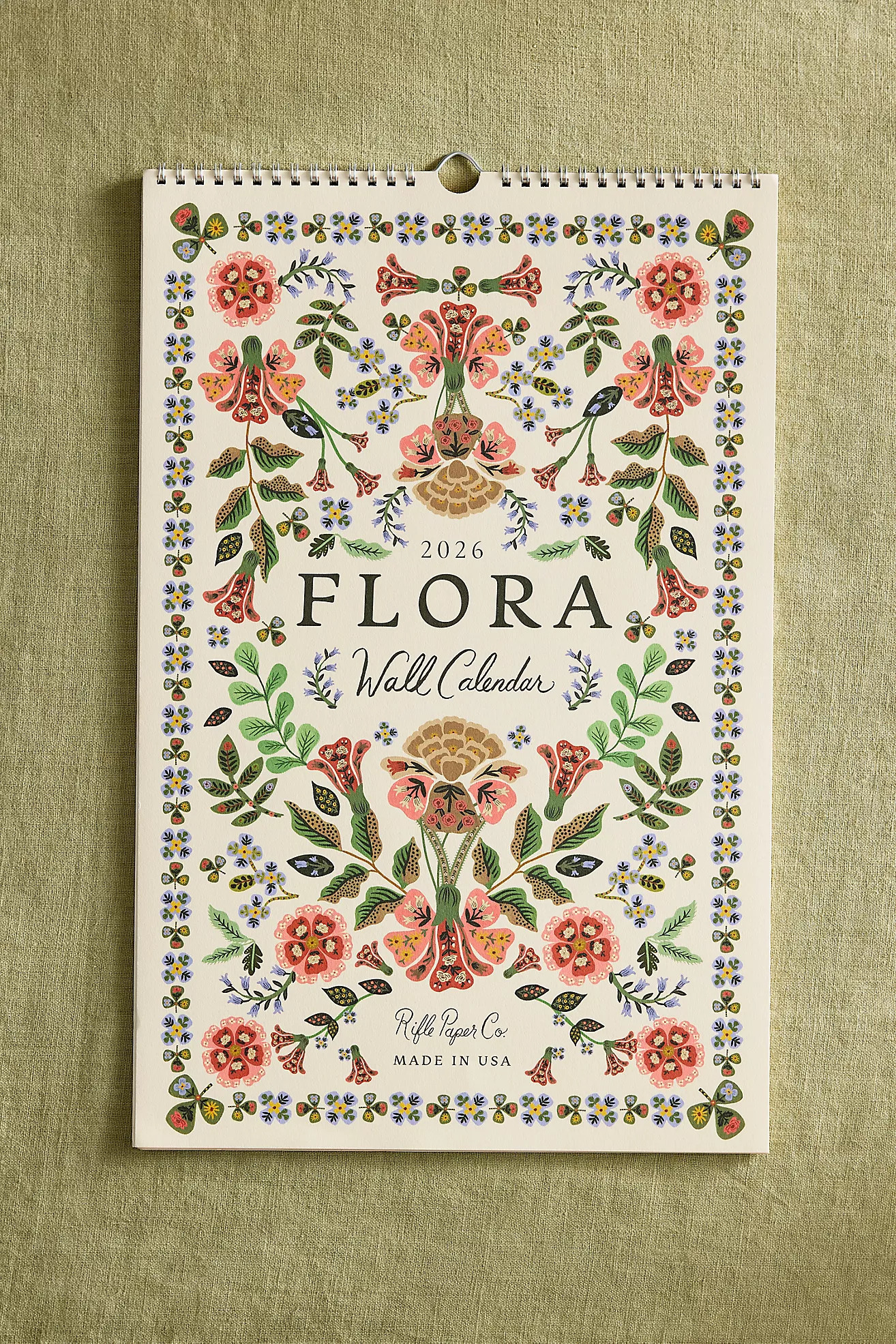 Rifle Paper Co. Flora 2026 Wall Calendar | Terrain