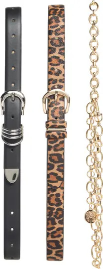 Vince Camuto 3-for-1 Faux Leather & Chain Belt Set | Nordstromrack | Nordstrom Rack