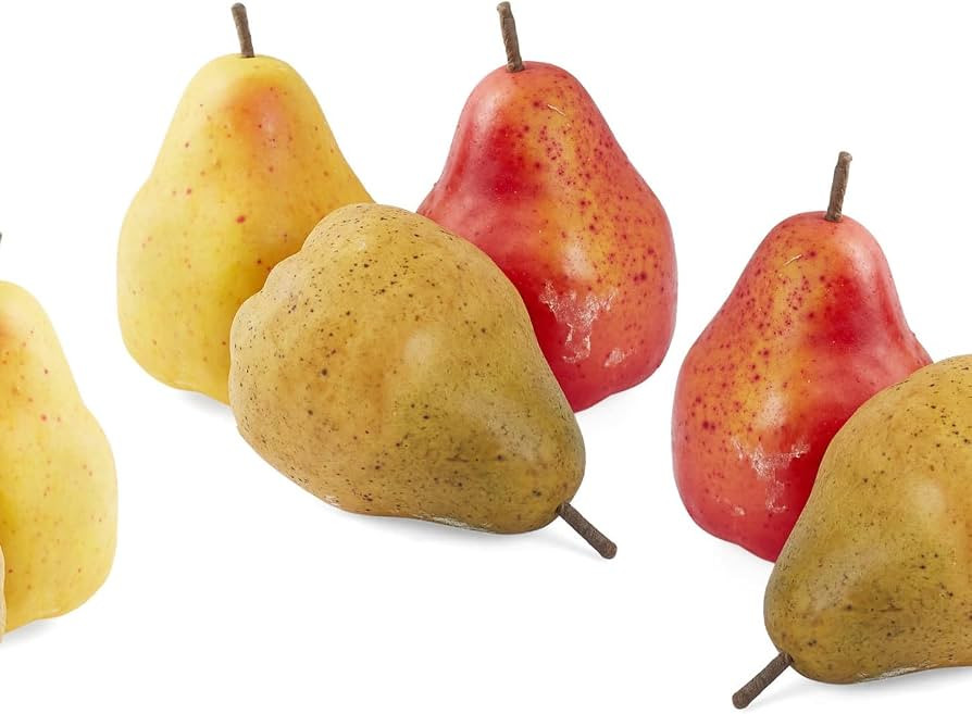 Factory Direct Craft Group of 6 Realistic Assorted Artificial Pears Artificial Fall Fruit for Hol... | Amazon (US)