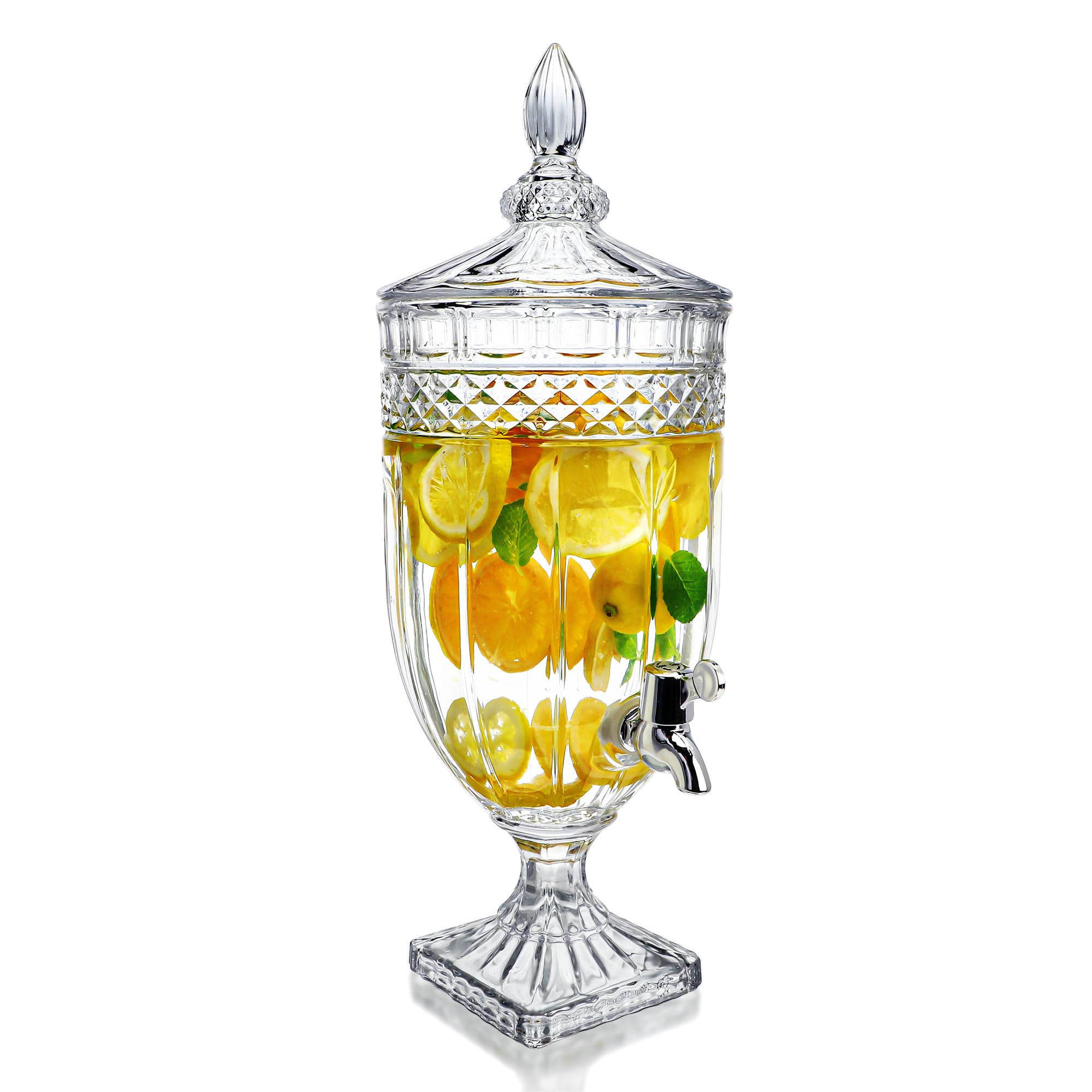 1.3 Gallon Glass Beverage Dispenser with Spigot Glass Drink Dispenser for Parties Wide Mouth Juic... | Amazon (US)