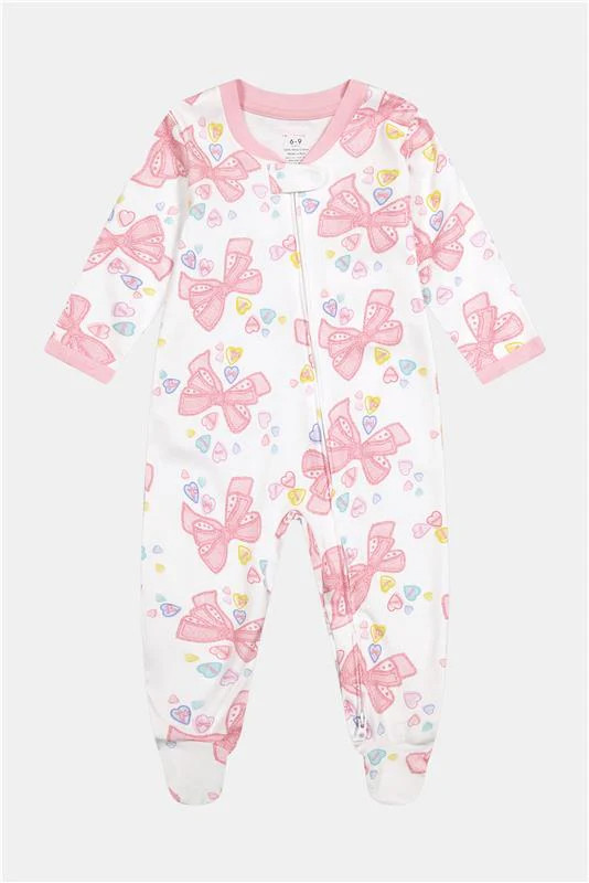 Infant Doily Beaux Zipper Footie | Roller Rabbit